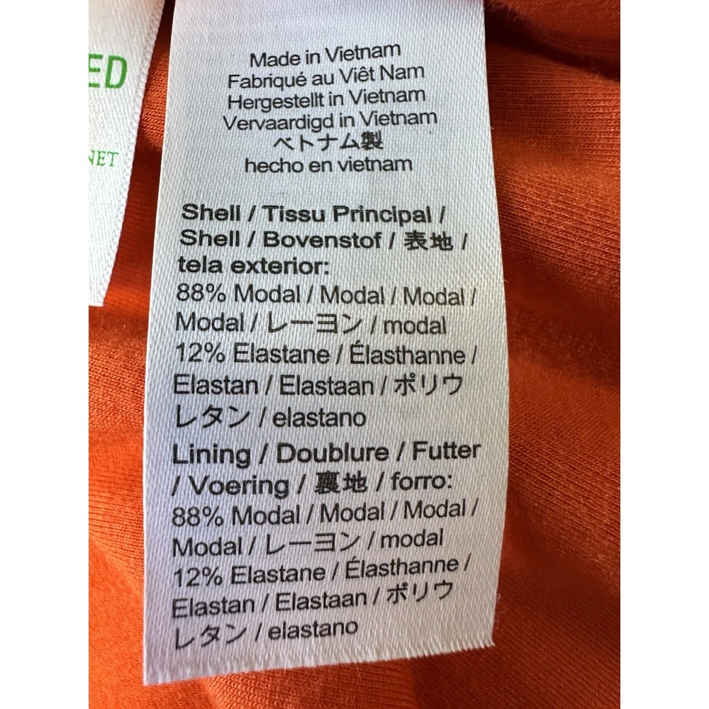 J.Crew Form Knit T-Shirt Women Sz M Crew Neck Short Sleeves Orange - Picture 8 of 9